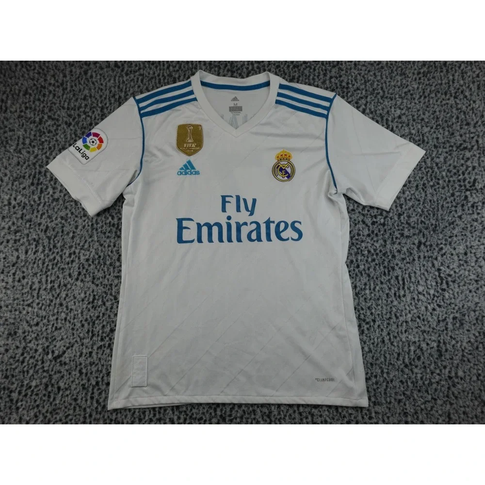 Adidas CR7 Real‎ Madrid 17-18 Home Jersey Mens Medium White FIFA Patch Climacool